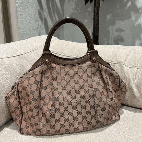 GUCCI SUKEY AUTHENTIC Pink w COA, beautiful VINTAGE bag and can be worn as is ποΈ - Picture 1 of 16